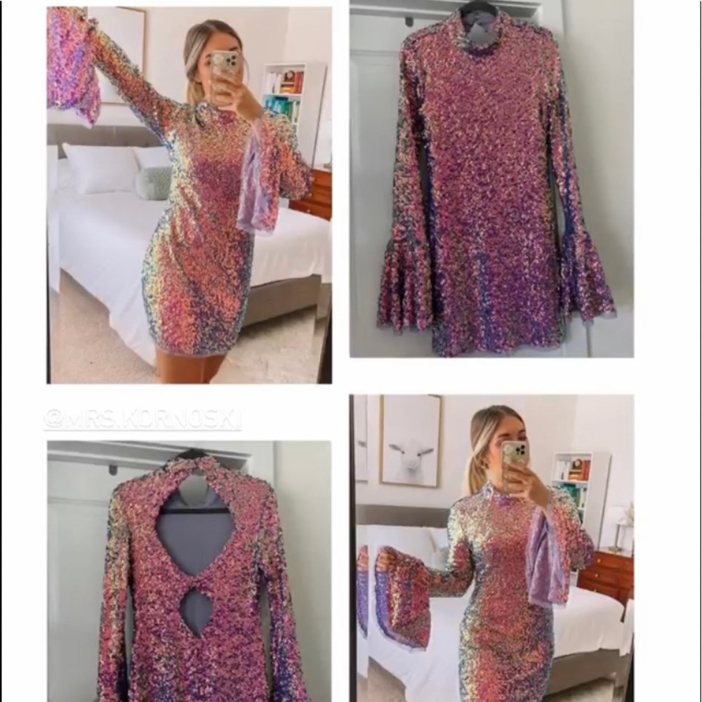 Free People Rainbow Fish Dress